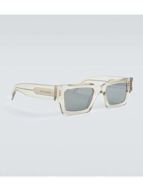 Saint Laurent SL 572 Beige/Silver Mirrored (003) Sunglasses